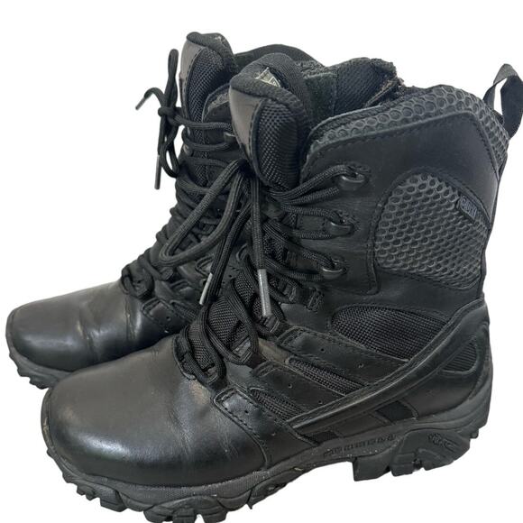 Merrell Moab 2 8" Response Waterpoof Black 6.5M Tactical Work Boots J45366 Goth - Picture 3 of 12